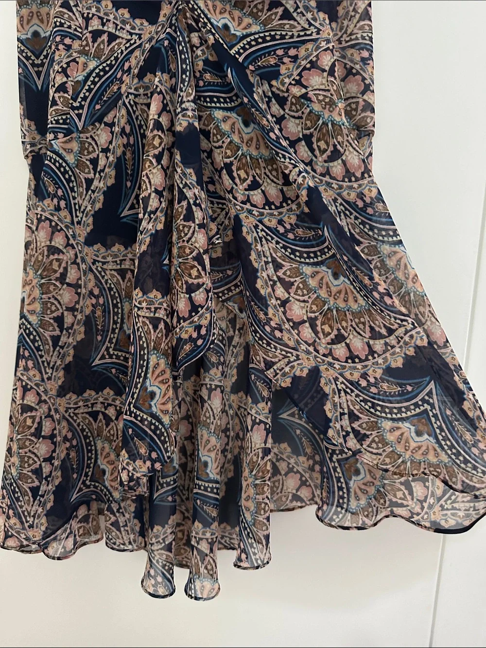 MISA Los Angeles Paisley Midi Skirt | Size Small